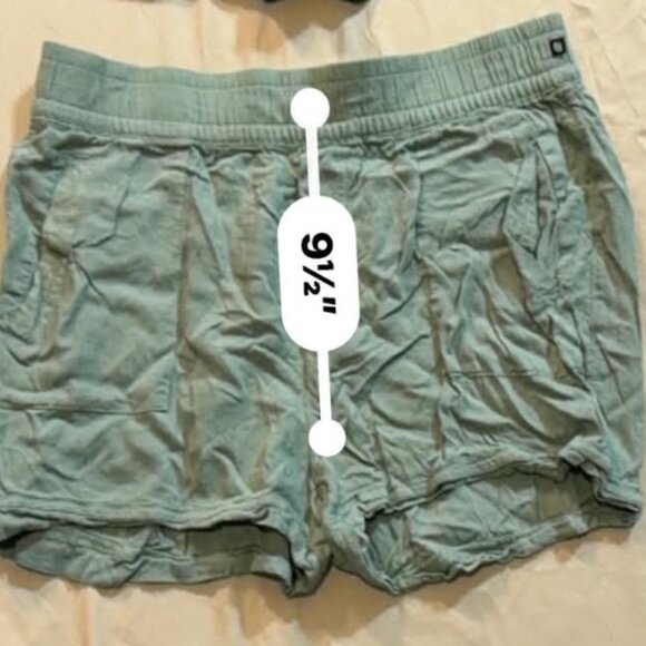TWO pairs Marika active shorts SIZE MEDIUM (1 Med Blue 1 Olive Green) - Picture 9 of 12